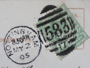 Postmark: c1905 NOTTINGHAM DUPLEX (583)