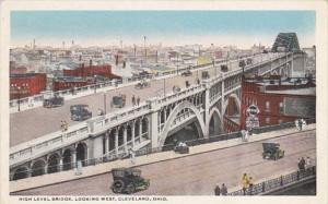 Ohio Cleveland High Level Bridge Looking West