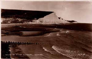 UK Mouth Of River Cuckmere Seaford Vintage RPPC 08.88