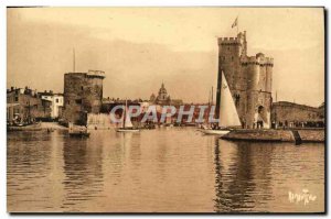 Old Postcard Entree Du Port De La Rochelle