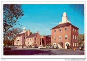 New Castle, Old Court House, Old Market Building, Delaware, 40-60s