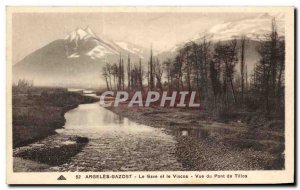 Old Postcard Argeles Gazost Gave and Viscos View of Tillos Bridge
