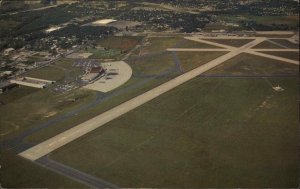 Warwick Rhode Island RI Theodore Francis Green State Airport Vintage Postcard