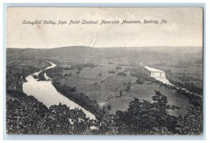 1907 Schuykill Valley From Point Lookout Neversink Mountain Reading PA Postcard