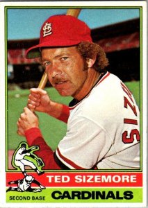 1976 Topps Baseball Card Ted Sizemore St Louis Cardinals  sk12331