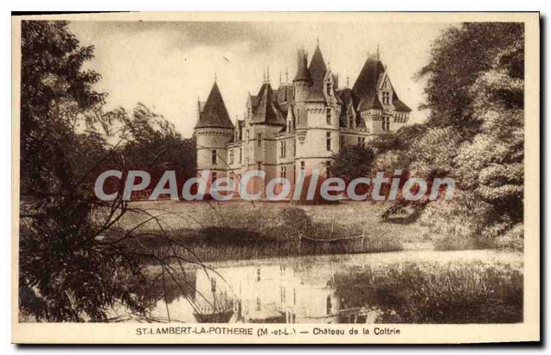 Postcard Old St Lambert La Potherie Chateau De La Coltrie