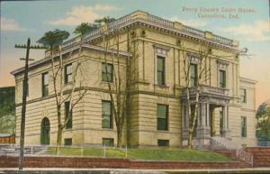 CANNELTON IN Perry Cty Court House c1910 Postcard