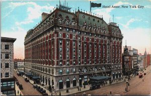 Hotel Astor New York City Vintage Postcard C212