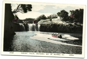 PC CPA NEW ZEALAND HARURU FALLS WAITANGI Vintage REAL PHOTO Postcard (b27161)
