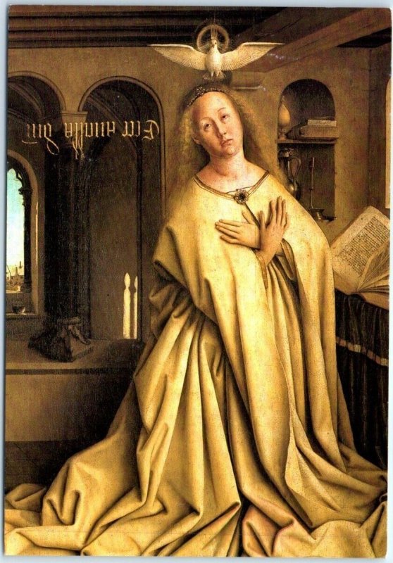 M-66515 Annunciation The Virgin Mary By Van Eyck Sint-Baafs Cathedral Ghent B...