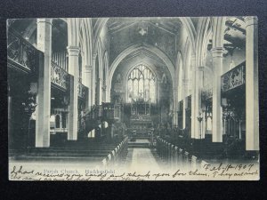 Yorkshire HUDDERSFIELD Parish Church INTERIOR c1907 Postcard by H. Graham Glen