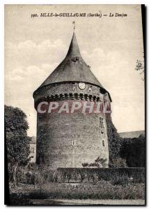 Postcard Old Sille le Guillaume Sarthe Le Donjon