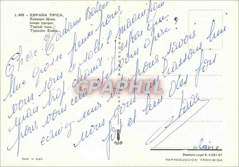 Modern Postcard Espana Tipica Typical image