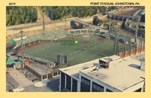 Johnstown PA Sargent Football Stadium @ The Point on Game Day~Stands Crowd 1934 