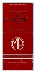 The Marc Plaza Hotel Milwaukee Wisconsin Vintage Matchbook Cover #1 