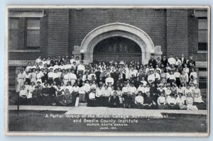 c1911 Huron South Dakota SD Vintage Postcard Partial Group College Summer School