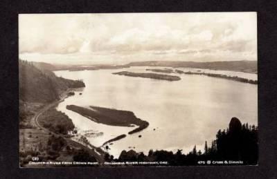 OR Columbia River Hwy Crown Point OREGON Real Photo PC Postcard