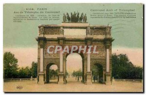 Old Postcard Paris Arc de Triomphe du Carrousel