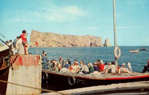 Canada Perce Boat Leaving For Bonaventure Island and Bird Sanctuary