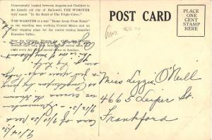 Hallowell Maine The Worster Exterior View Antique Postcard J50997