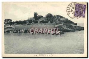 Old Postcard Roscoff Fort