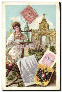 Old Postcard Russia Russia Folklore