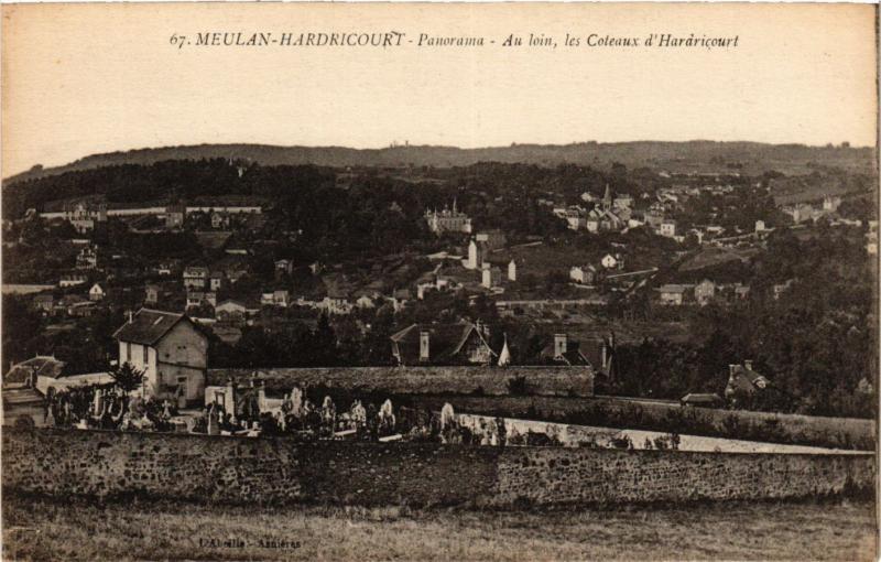 CPA MEULAN HARDRICOURT Panorama Au loin les Coteaux d'HARDRICOURT (353270)