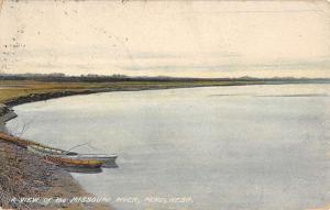 Peru Nebraska Missouri River Waterfront Antique Postcard K87546