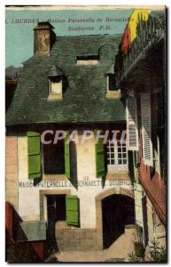 Old Postcard Lourdes Paternal House of Bernadette Soubirous