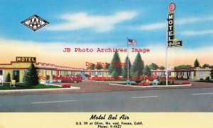 CA, Fresno, California, Bel Air Motel, Exterior View, Colourpicture No SK6819