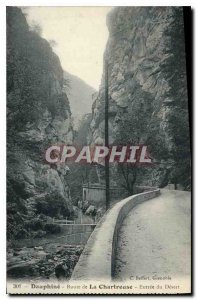 Old Postcard Dauphine Route Grande Chartreuse Entree Desert