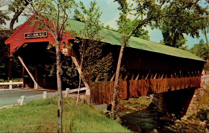 Covered Bridge Honeymoon Covered Bridge Over Ellis River Jackson New Hampshire