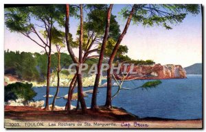 Old Postcard Toulon Les Rochers De Ste Marguerite