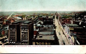 MIchigan Detroit Woodward Avenue Looking North