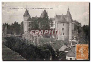 Old Postcard View Charente Verteuil du Chateau (Facade Sud)