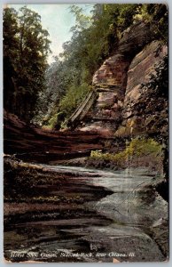 Ottawa Illinois 1911 Postcard Horse Shoe Canon Starved Rock