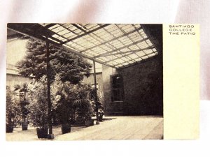 Circa 1905-10 Santiago College The Patio, Interior View, Chile, Vintage P27