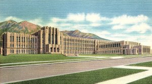 1930s OGDEN UTAH OGDEN HIGH SCHOOL UNPOSTED LINEN POSTCARD P589