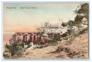 c1910's Hermit's Rest Grand Canyon Arizona AZ Handcolored Antique Postcard