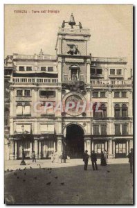 Old Postcard Venezia Torre dell Orologio