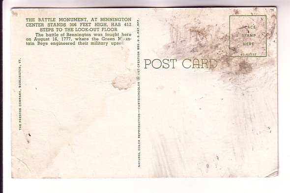 Battle Monument, Bennington, Vermont,