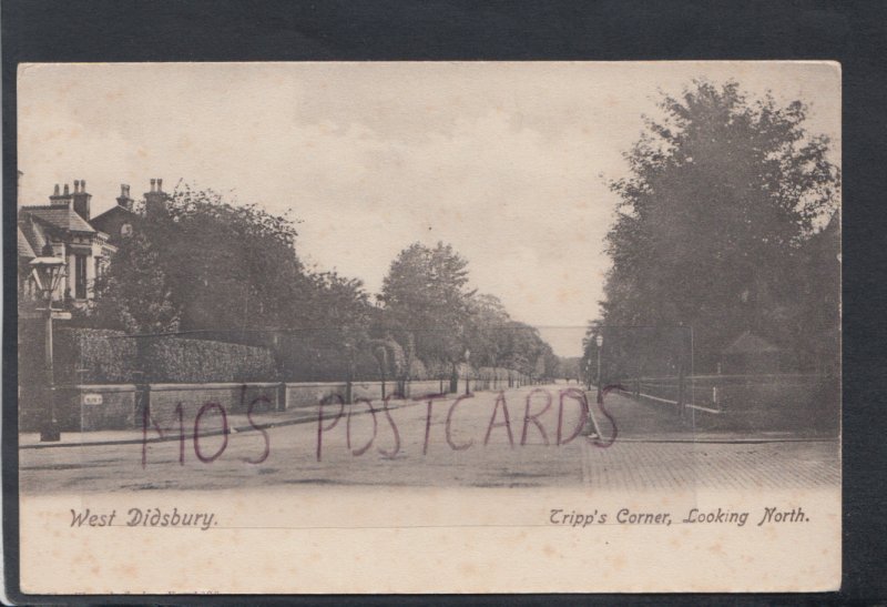 Lancashire Postcard - West Didsbury, Tripp's Corner, Looking North HP412