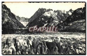 Old Postcard Chamonix Mont Blanc Jorasses and the seracs & # 39aiguille Tacul