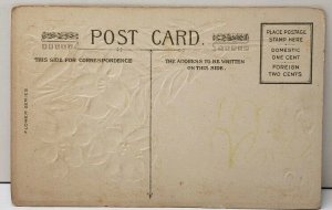 Bouquet of Lilies Embossed Postcard E20