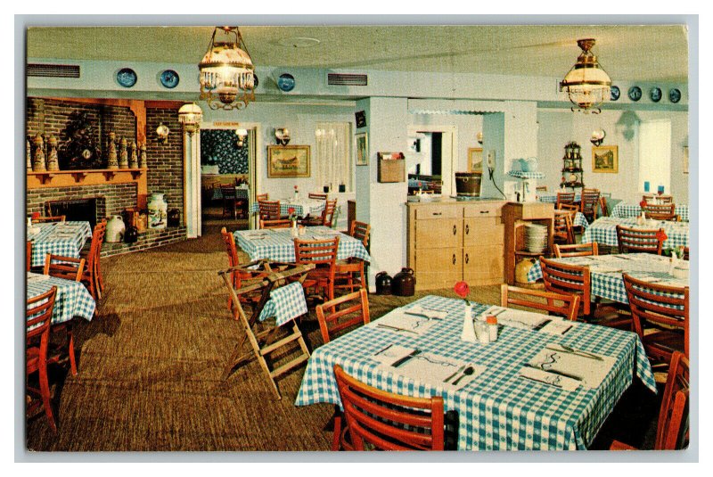 Blue Room Ox Yoke Inn Amana Iowa Vintage Standard View Postcard 