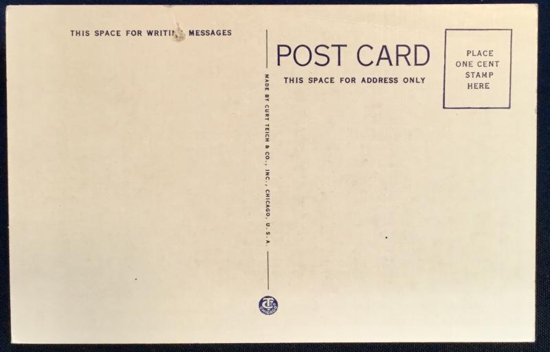 Postcard Unused Linen John Stink Indian Hermit Pawhuska OK LB