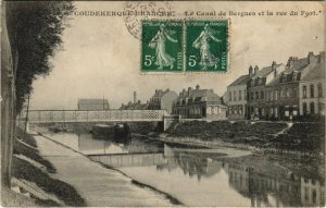 CPA COUDEKERQUE-BRANCHE - Le Canal de BERGUES (142137)