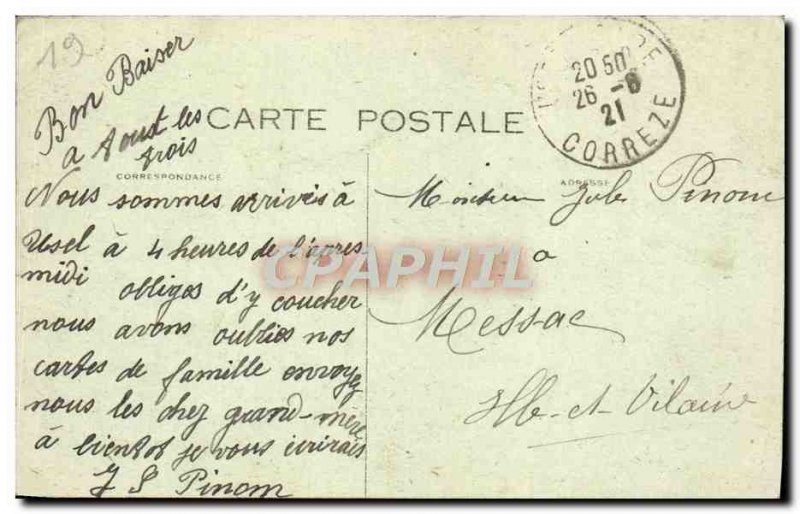 Old Postcard A Kiss Folklore Limousin