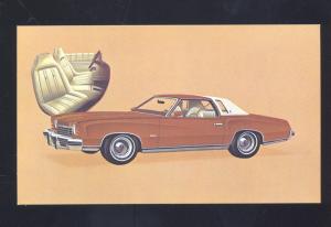 1974 CHEVROLET CHEVY MONTE CARLO LANDAU '74 CAR DEALER ADVERTISING POSTCARD