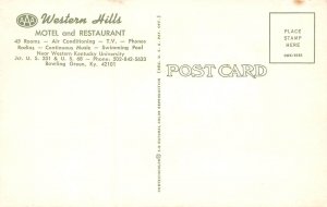 Bowling Green, Kentucky, Western Hills Motel & Restaurant, Vintage, AA357-16